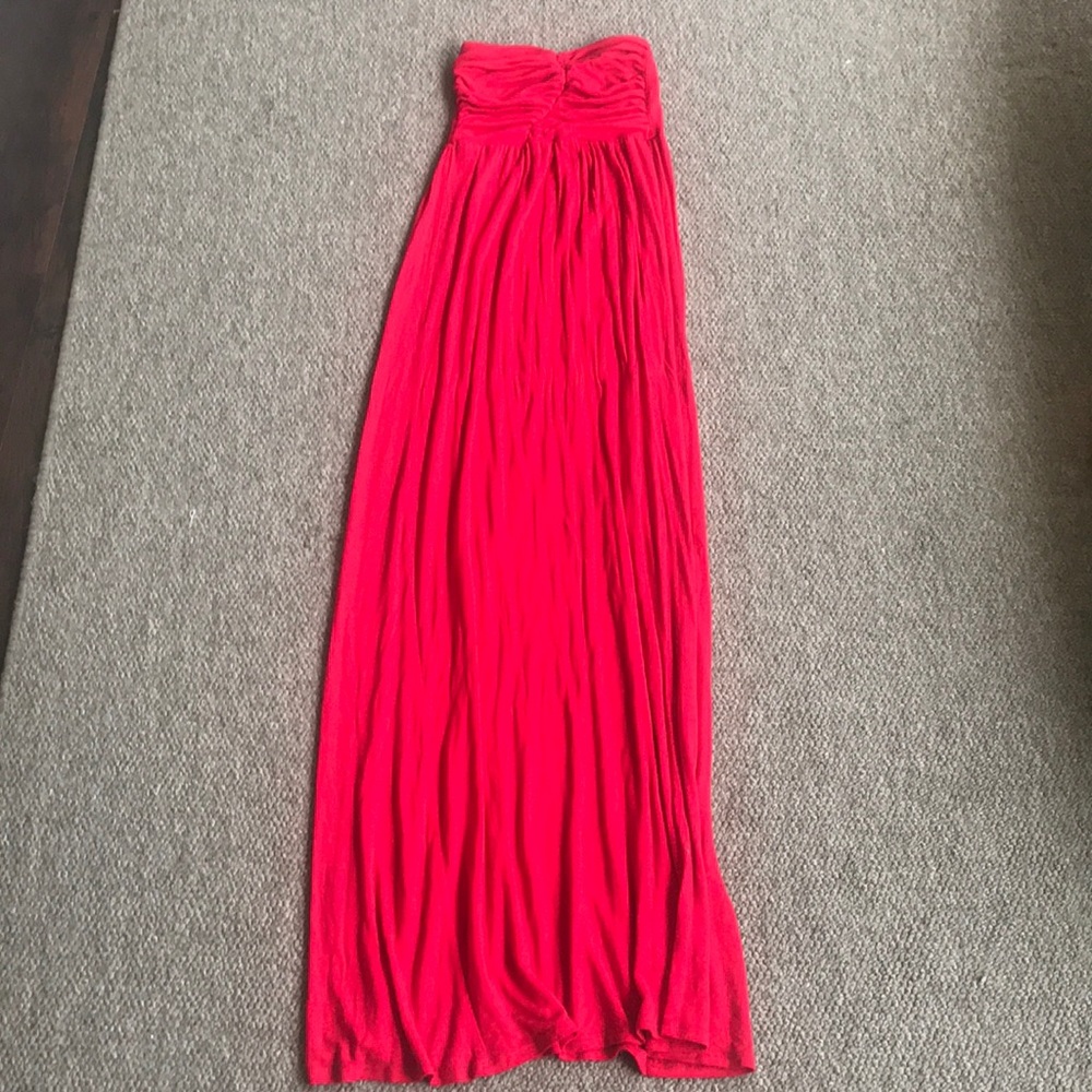 Strapless maxi dress